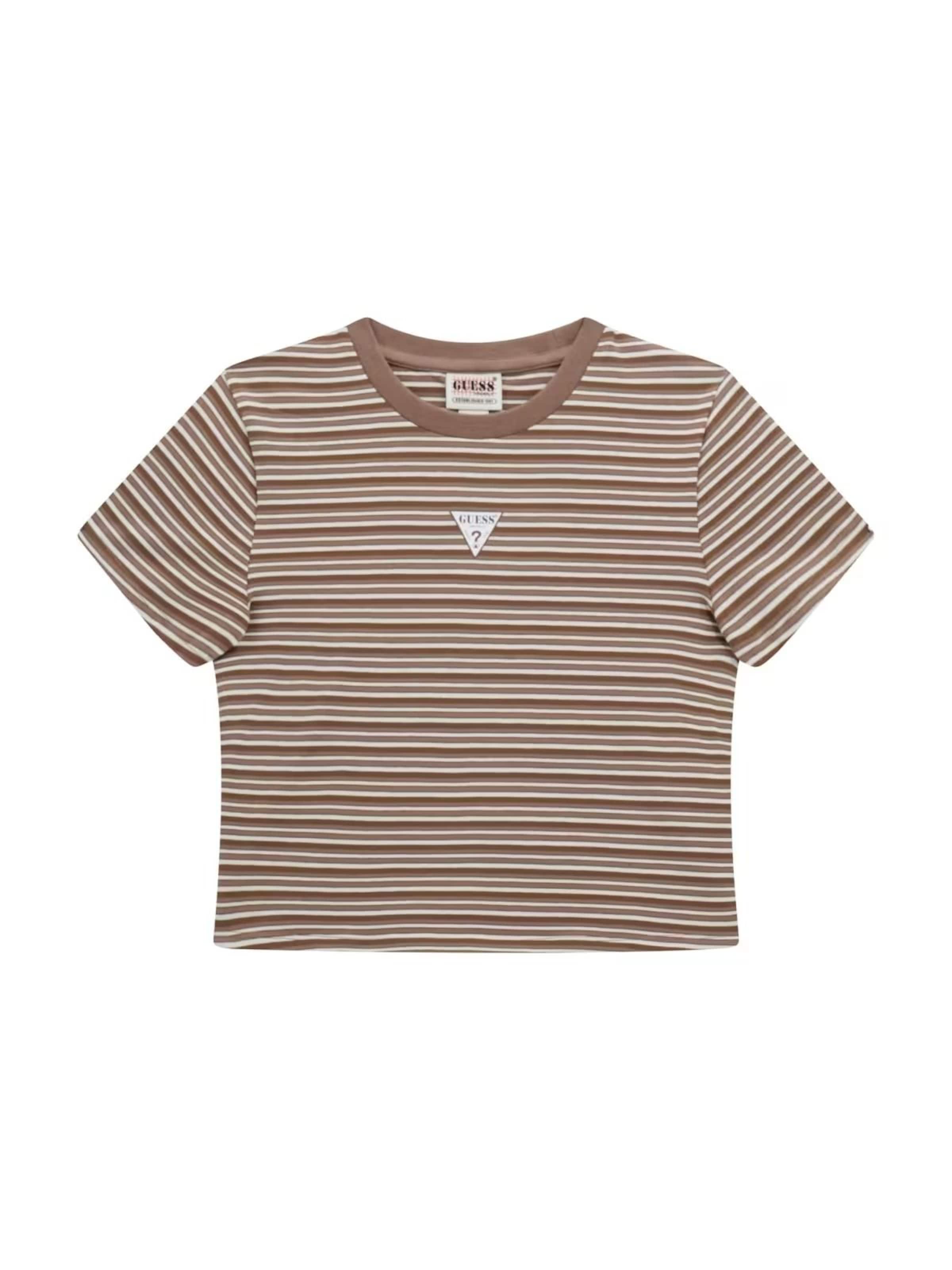 T-shirt GUESS en beige : devant