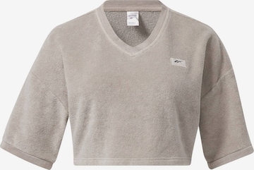 T-shirt Reebok en gris : devant