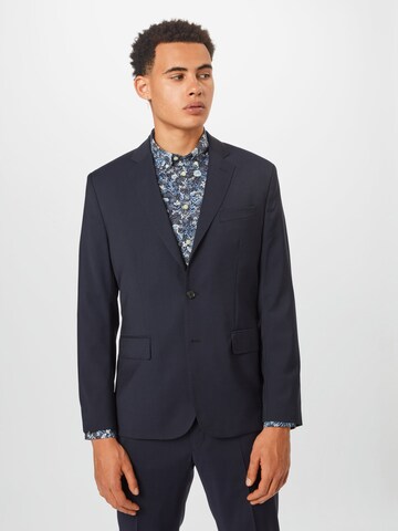 J.Lindeberg Slim fit Colbert in Blauw: voorkant