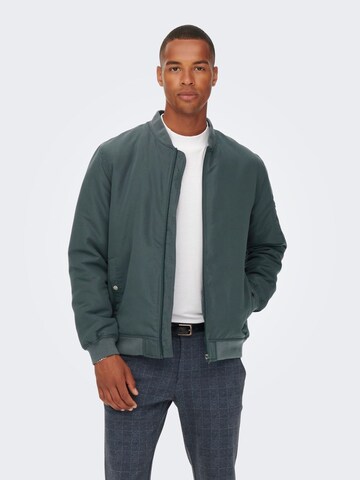 Only & Sons Regular fit Tussenjas 'Jack' in Grijs: voorkant