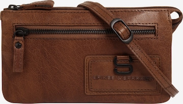 Spikes & Sparrow - Bolso de hombro 'CROSS BODY MINI' en marrón: frente
