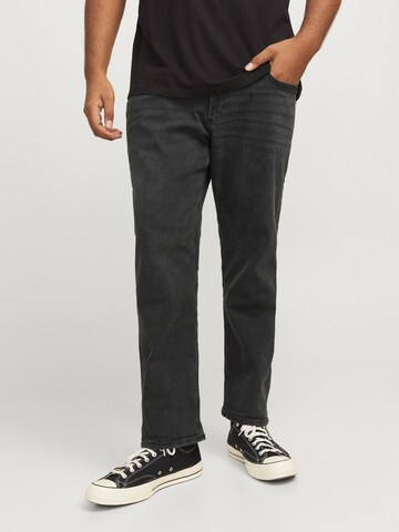 Coupe slim Jean 'JJIGlenn JJOriginal' Jack & Jones Plus en noir : devant