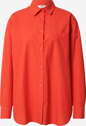 WEEKDAY Blouse in Rood: voorkant