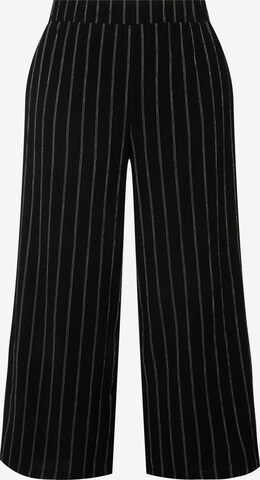 Wide leg Pantaloni di Ulla Popken in nero: frontale