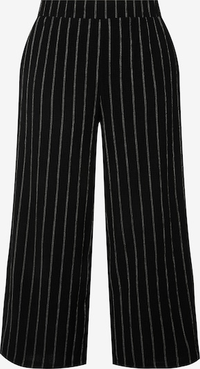 Ulla Popken Pantalon en noir / blanc, Vue avec produit