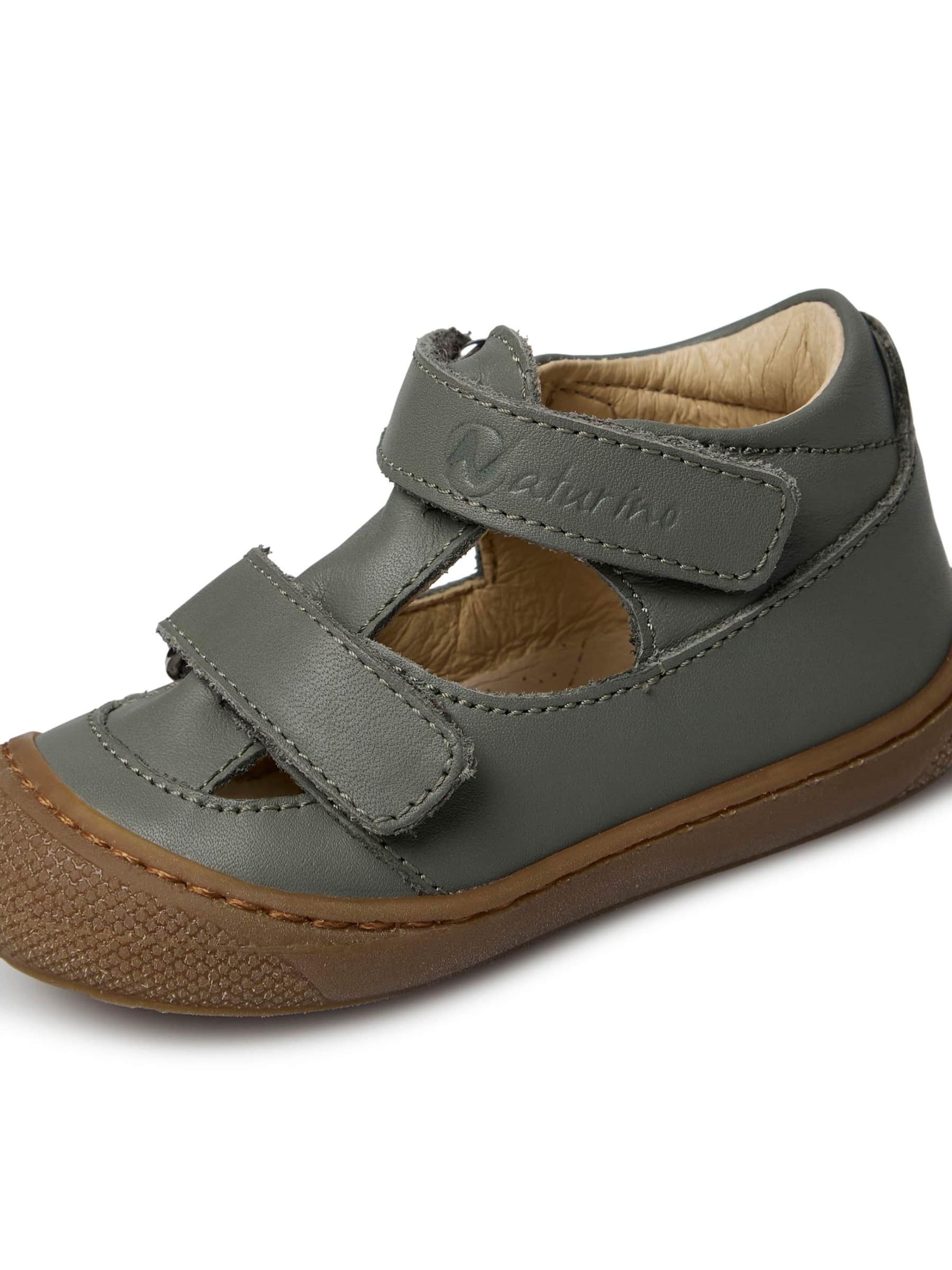 NATURINO Offene Schuhe 'PUFFY'‌‌‌‌ in Grün: Vorderseite