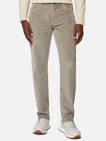 Boggi Milano Slimfit Hose in Braun: Vorderseite