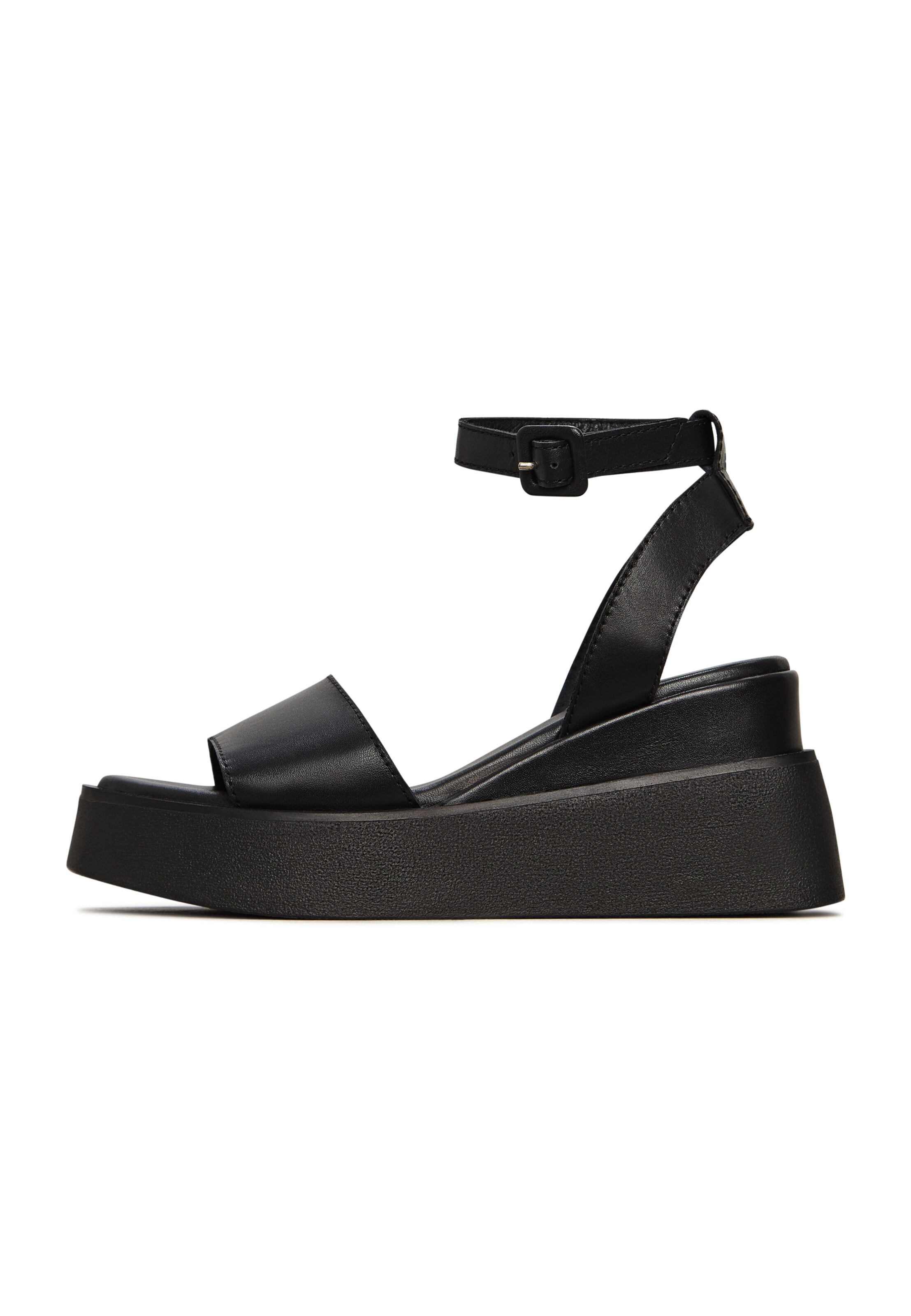CESARE GASPARI Sandals in Black: front
