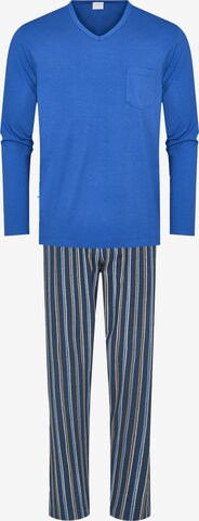Mey Long Pajamas in Blue: front