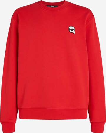 Sweat-shirt Karl Lagerfeld en rouge : devant