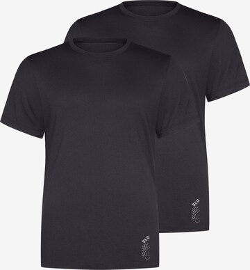 SLOGGI Undershirt 'SLG Base Soft' in Black: front
