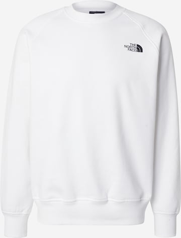 THE NORTH FACE Sweatshirt in White: front