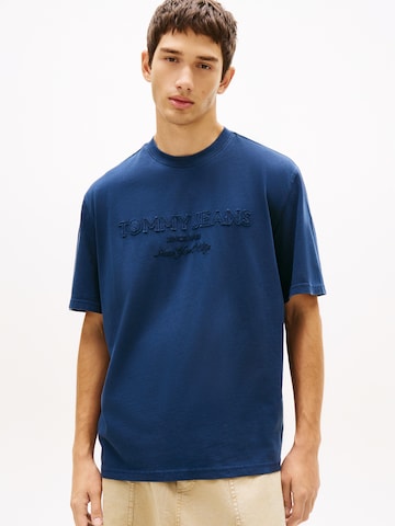 Tommy Jeans T-shirt '90S NEW CLASSICS' i blå: framsida