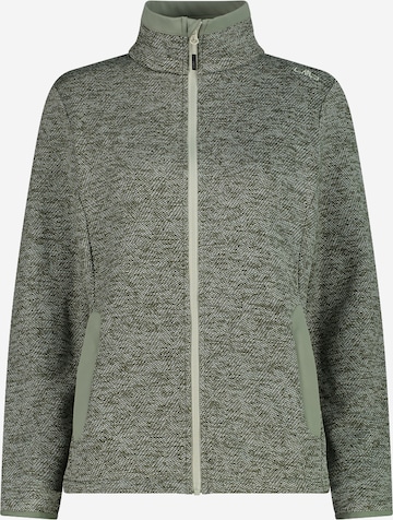 CMP Athletic Fleece Jacket in Green: front