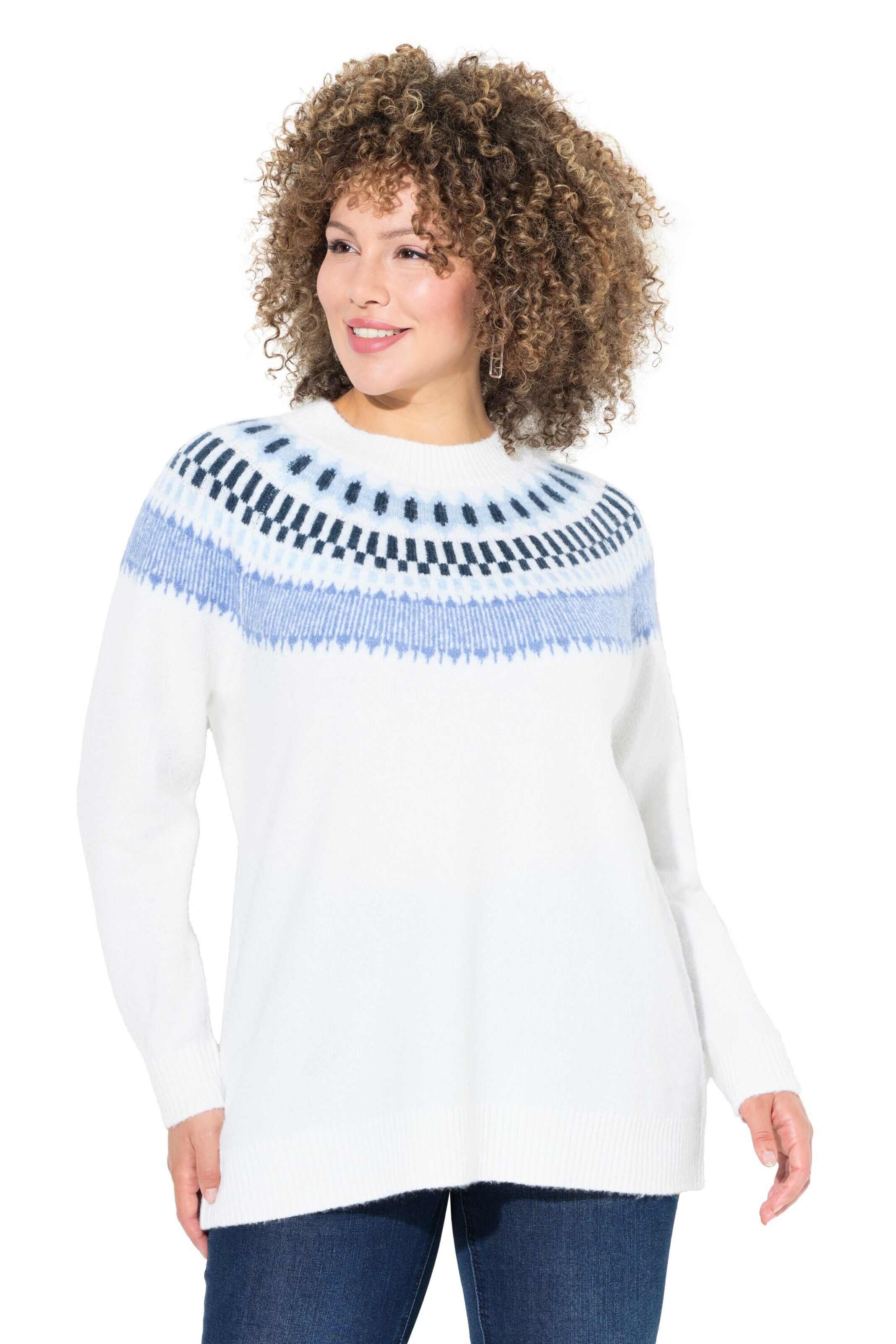 Ulla Popken Sweater in White: front