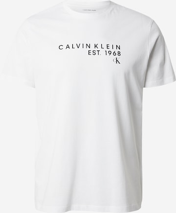 Calvin Klein Jeans Tričko - Biela: predná strana