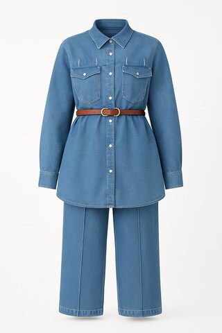 Chemisier MODAMIHRAM en bleu