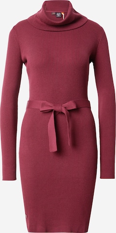 Ragwear Knitted dress 'MIYYA' in Red: front