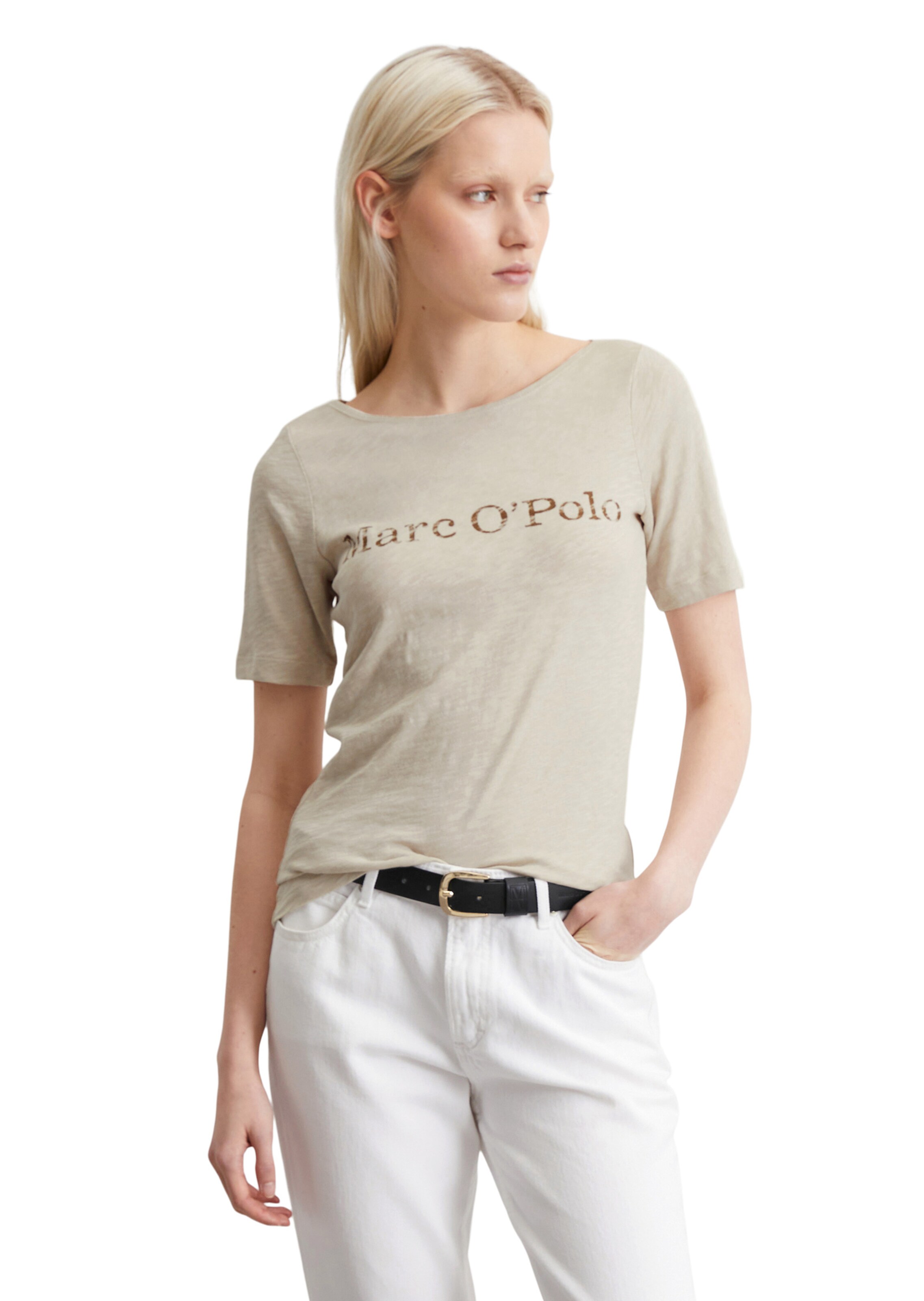 Marc O'Polo - Camiseta en beige: frente