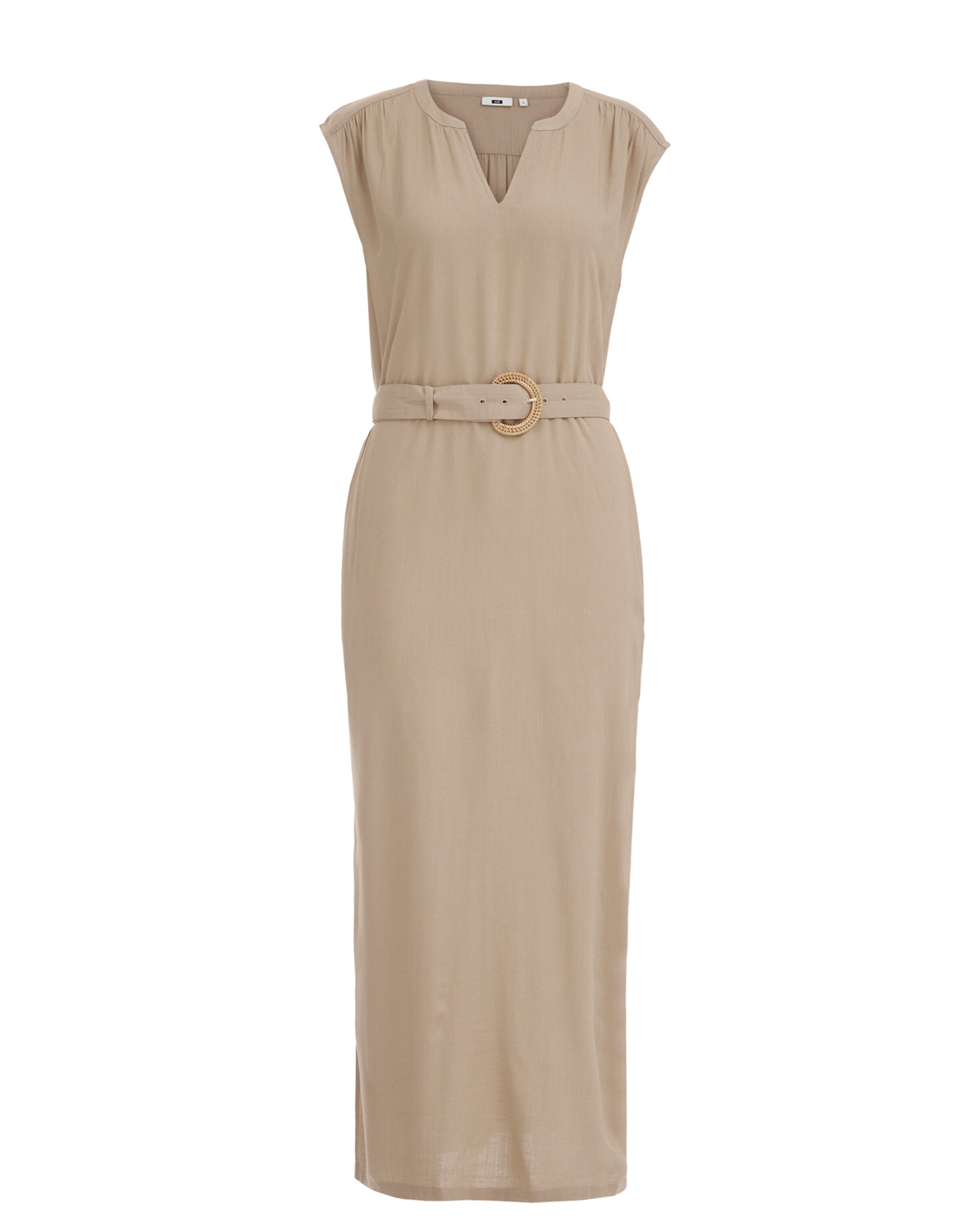 WE Fashion Šaty – béžová: přední strana