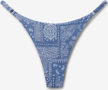 CALZEDONIA Brazilian-Bikinihose 'Paisley' in Blau: Vorderseite