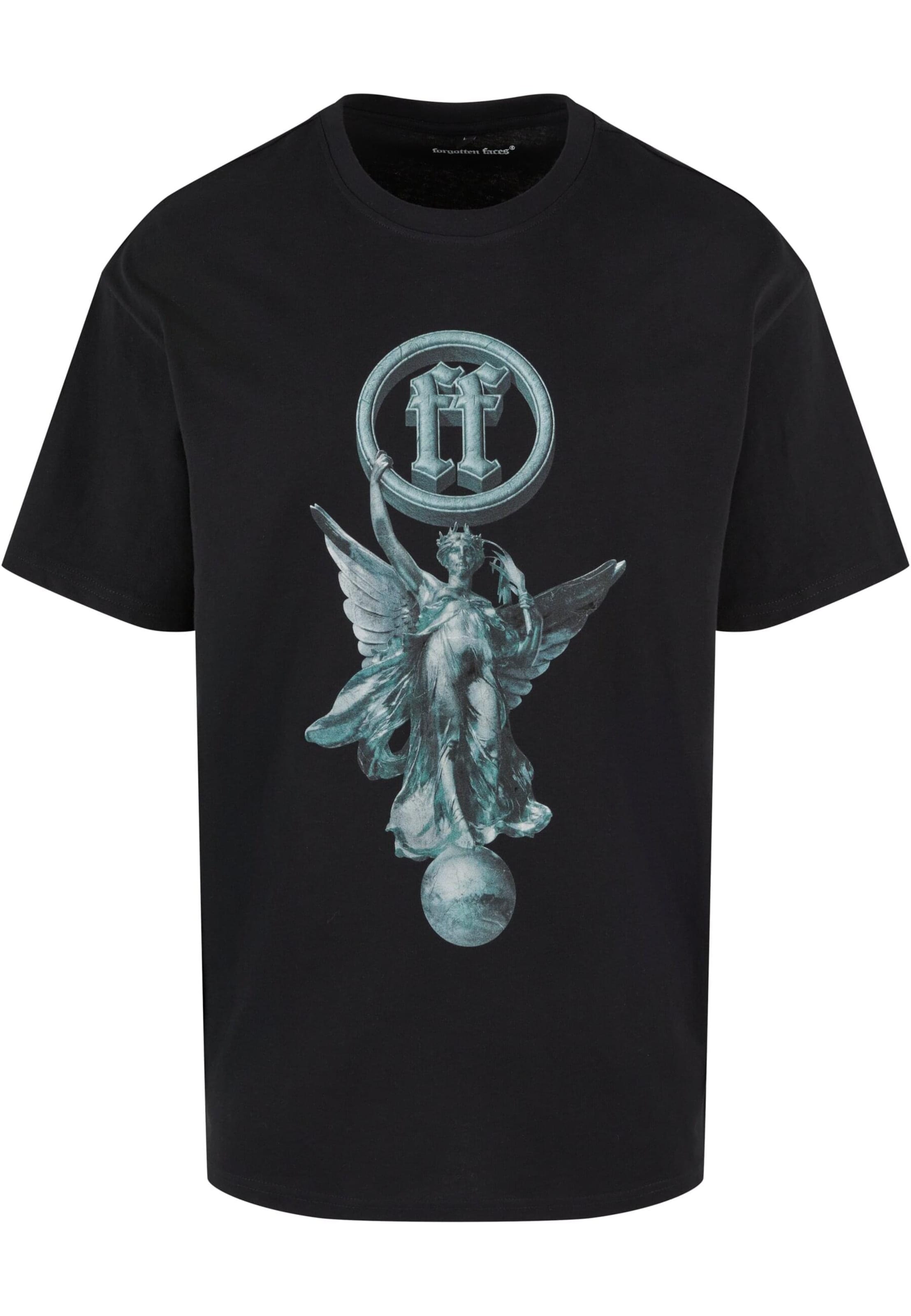 Forgotten Faces T-shirt 'Rueling The World' i svart: framsida