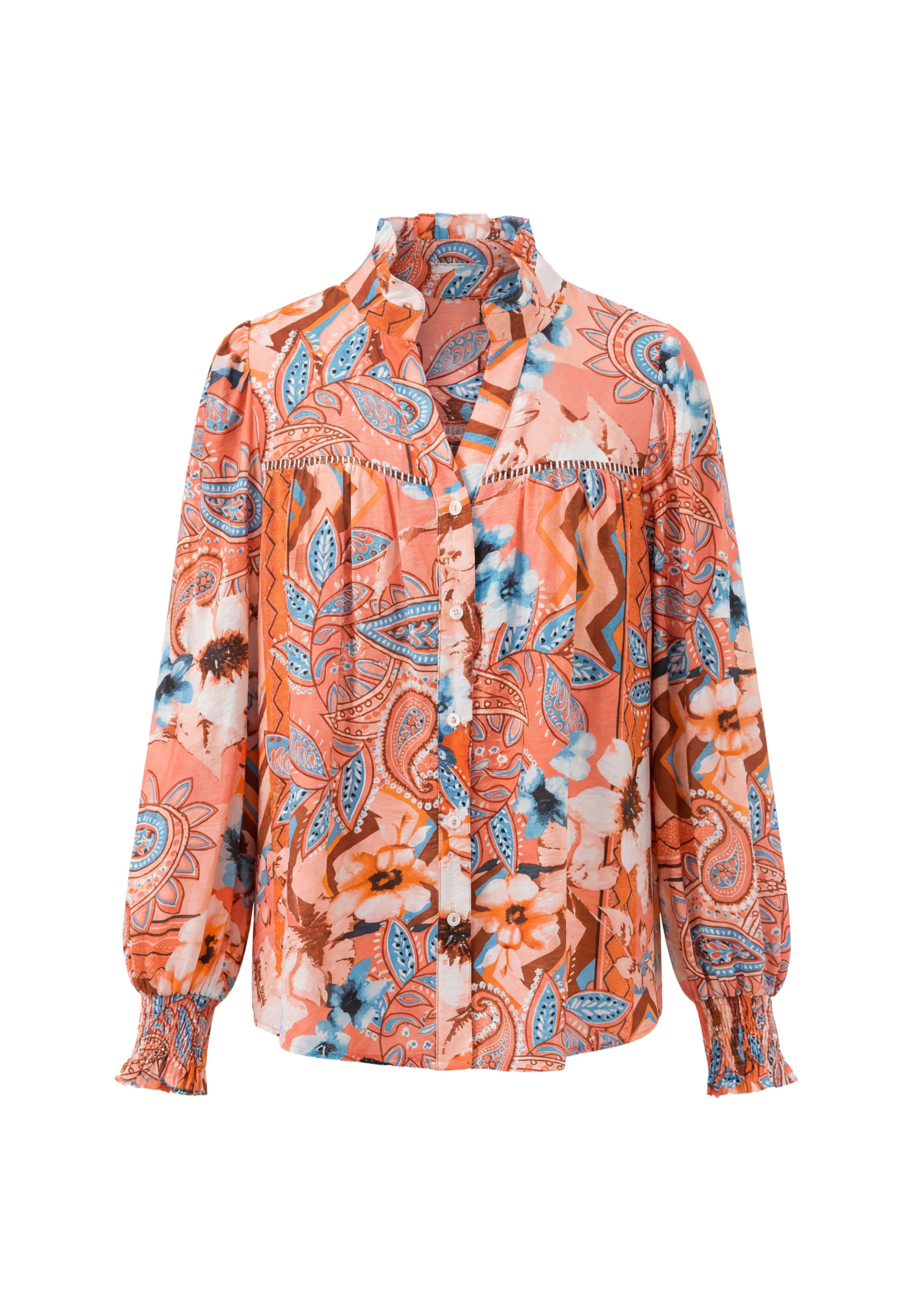 faina - Blusa 'Boho' en naranja: frente