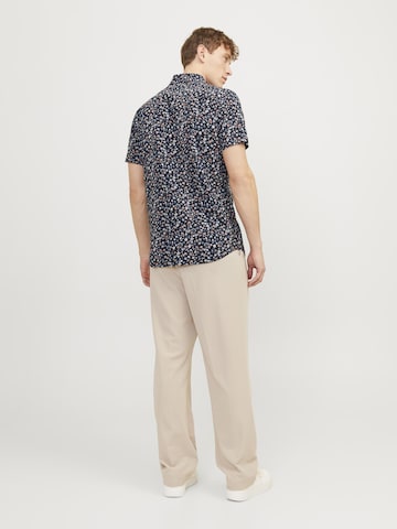 JACK & JONES Slim fit Button Up Shirt 'Summer' in Blue