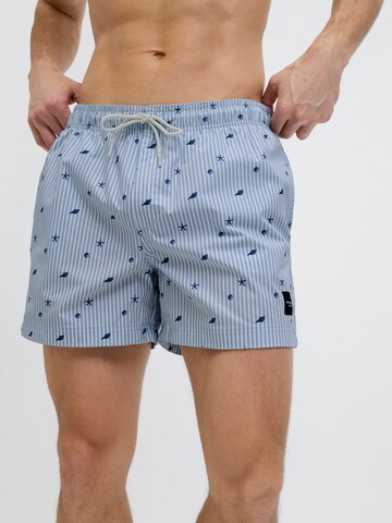 JACK & JONES Badeshorts 'JPSTMaui' in Blau