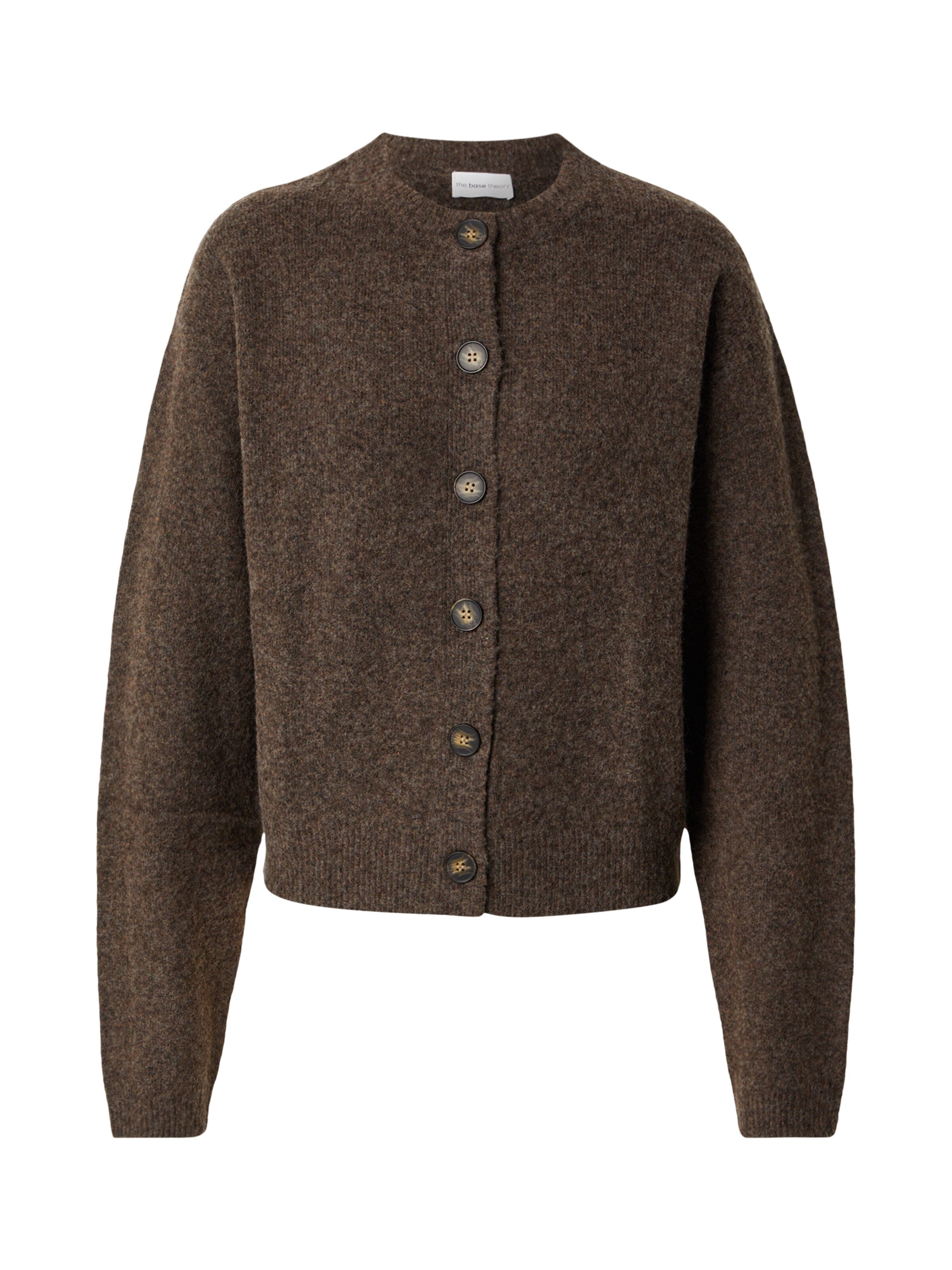 The Base Theory Pletena jopa 'CARDIGAN' | rjava barva, Prikaz izdelka