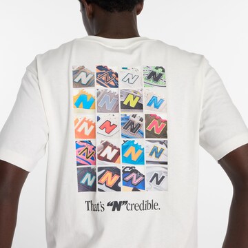 T-Shirt 'N Collage' new balance en blanc