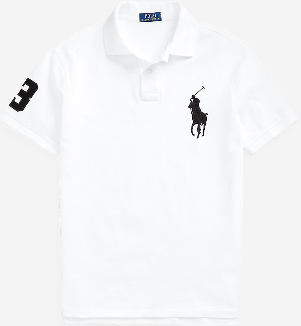 Tricou de la Polo Ralph Lauren pe alb: față