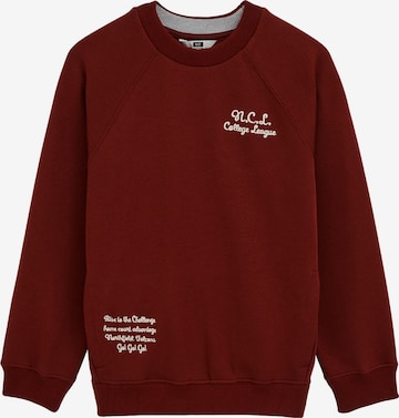 WE Fashion Collegepaita värissä punainen: etupuoli