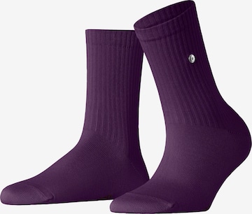 BURLINGTON Socks 'Fleet Street' in Purple: front