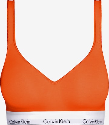 Calvin Klein Underwear Bralette Bra in Orange: front