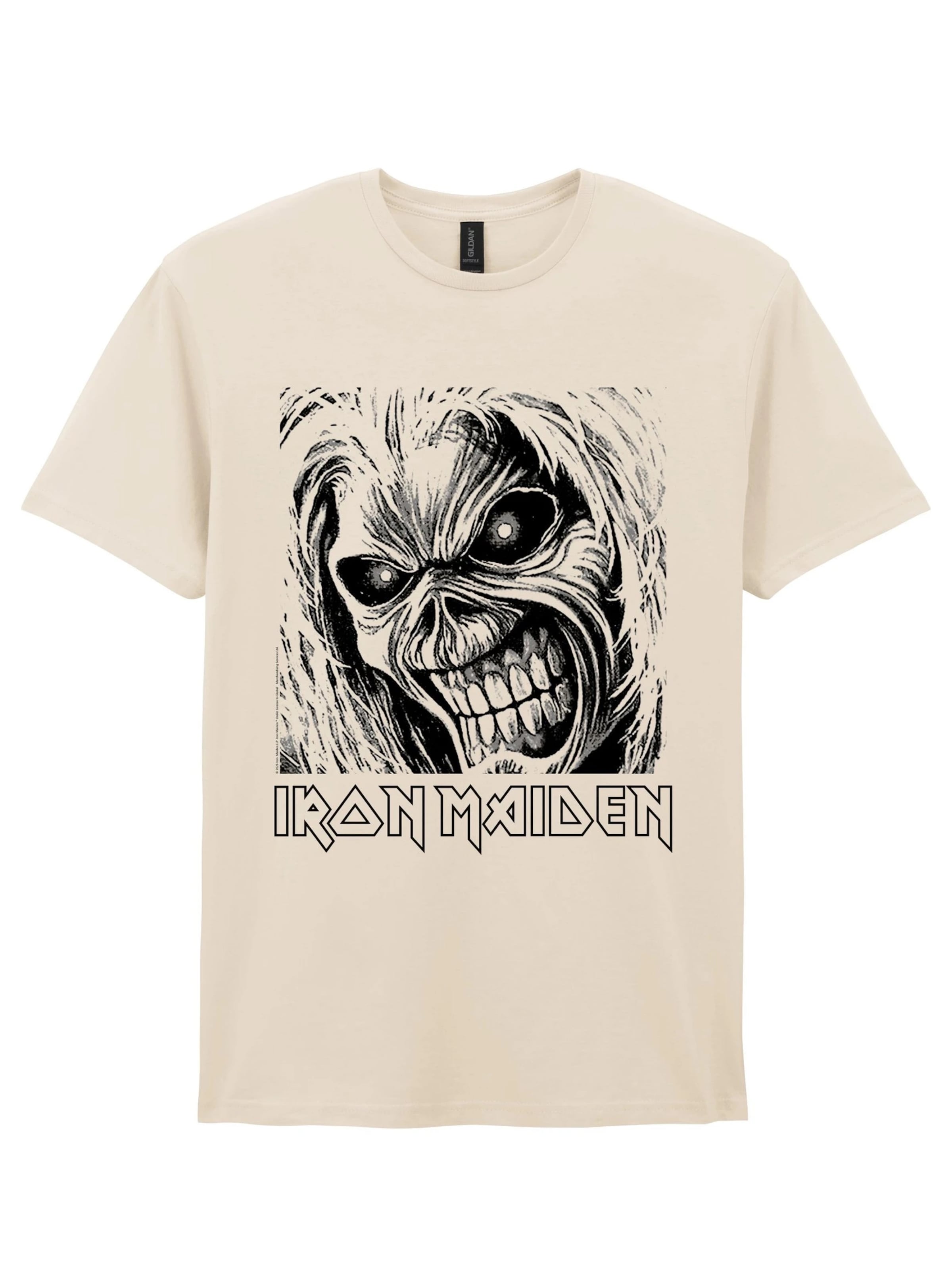Iron Maiden - Camiseta 'Iron  Maiden Eddie Boxed T-Shirt' en blanco: frente