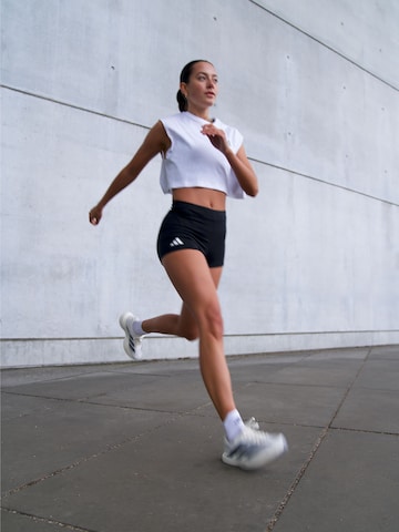 ADIDAS PERFORMANCE Скинни Спортивные штаны 'ADIZERO' в Черный