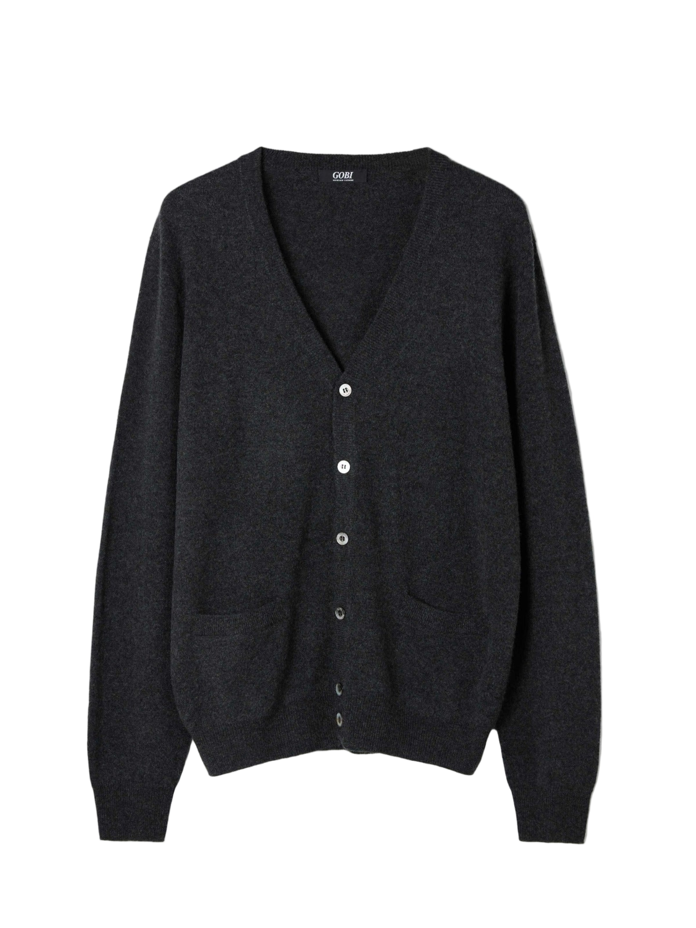 GOBI Cashmere Strickjacke‌‌ in Grau: Vorderseite