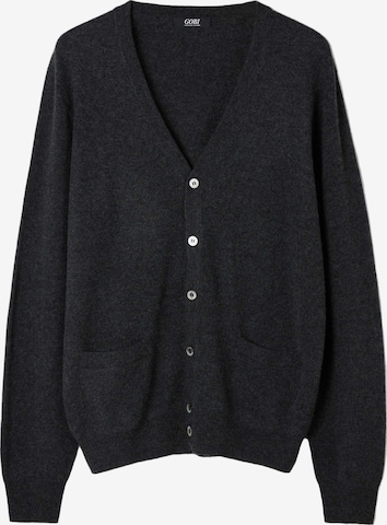 GOBI Cashmere Strickjacke in Grau: Vorderseite
