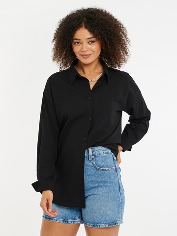 Threadbare Blouse in Black: front