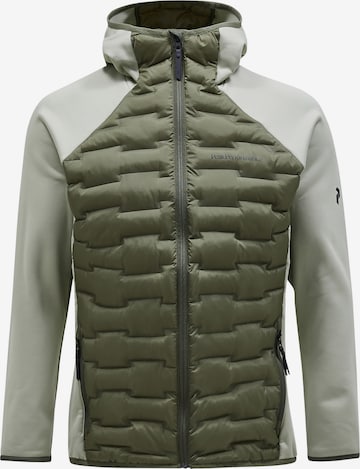 Veste outdoor PEAK PERFORMANCE en vert : devant