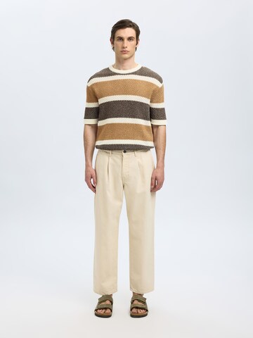 SELECTED HOMME Pullover 'SLHGINGER' in Beige