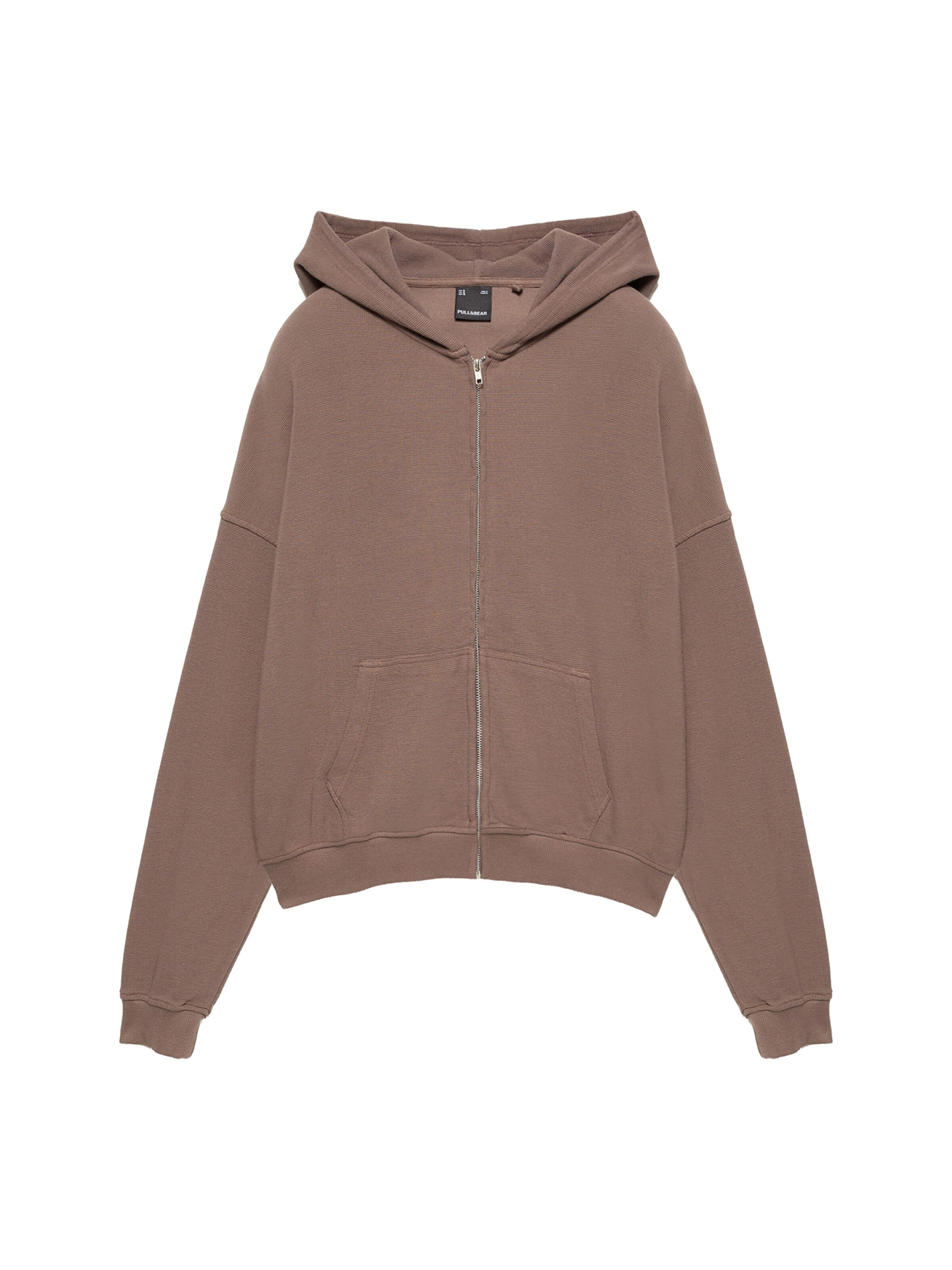 Pull&Bear Sweat jacket in XS in Chocolate, Item view