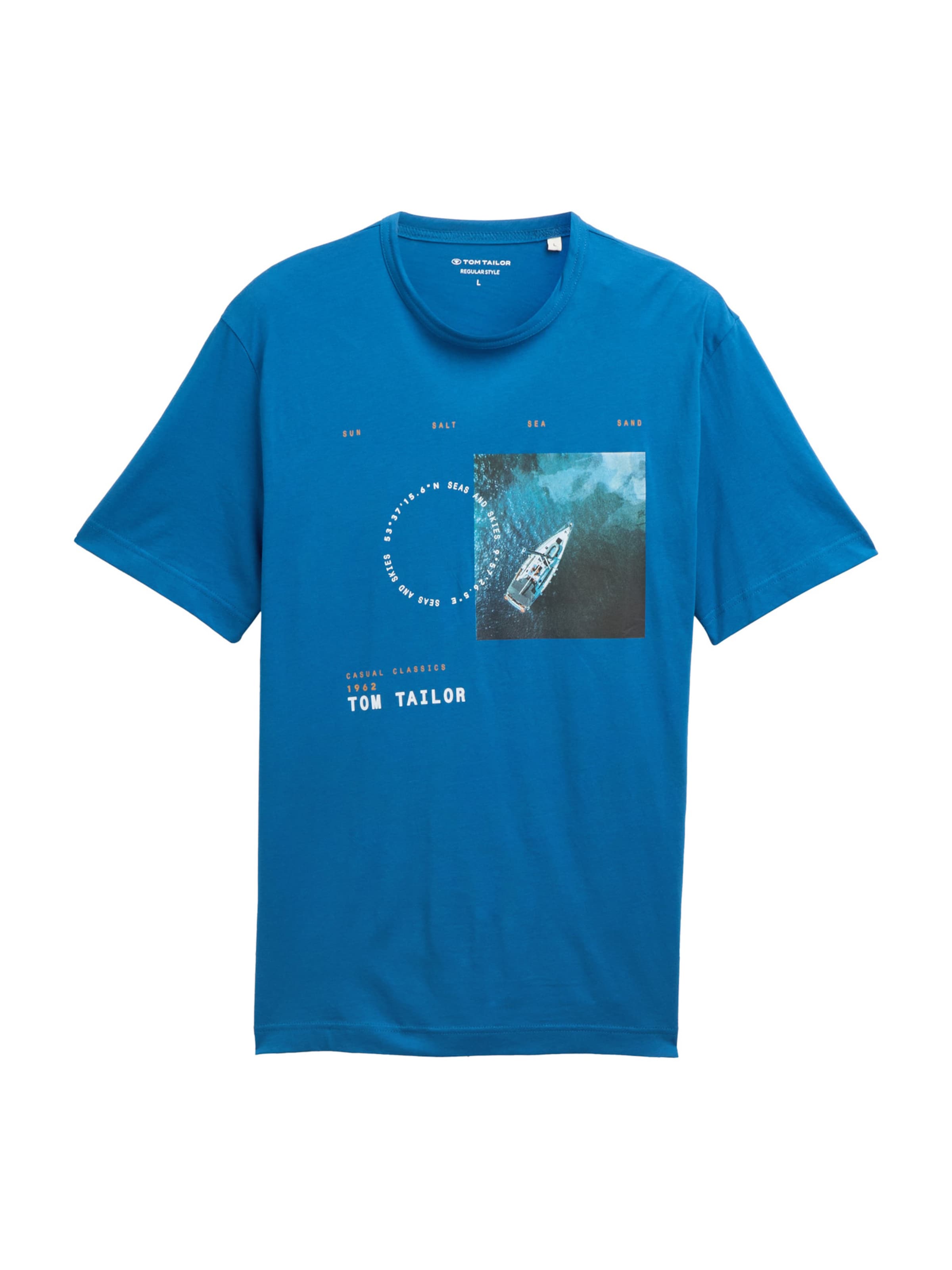 TOM TAILOR Футболка в Синий: спереди