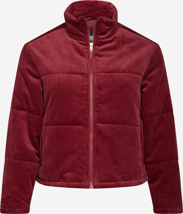 Urban Classics Átmeneti dzseki 'Corduroy Puffer Jacket' - piros: elől
