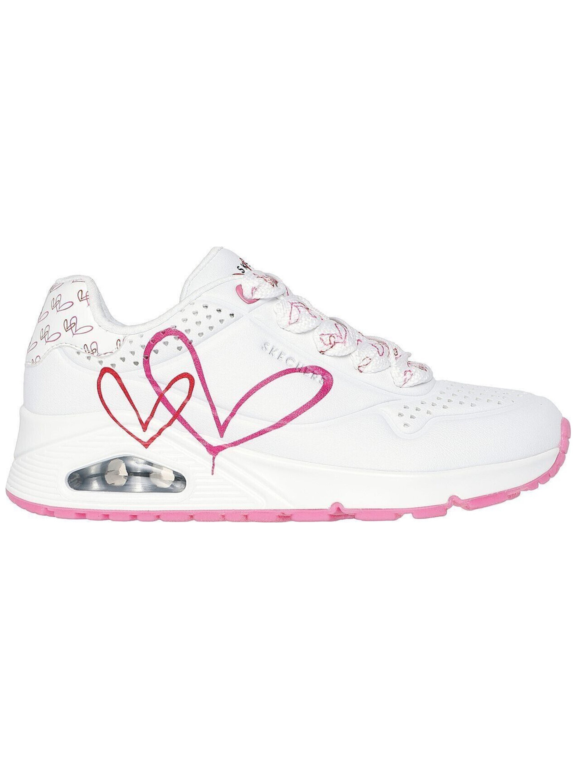 Scarpa sportiva 'Twin Hearts' di SKECHERS in bianco