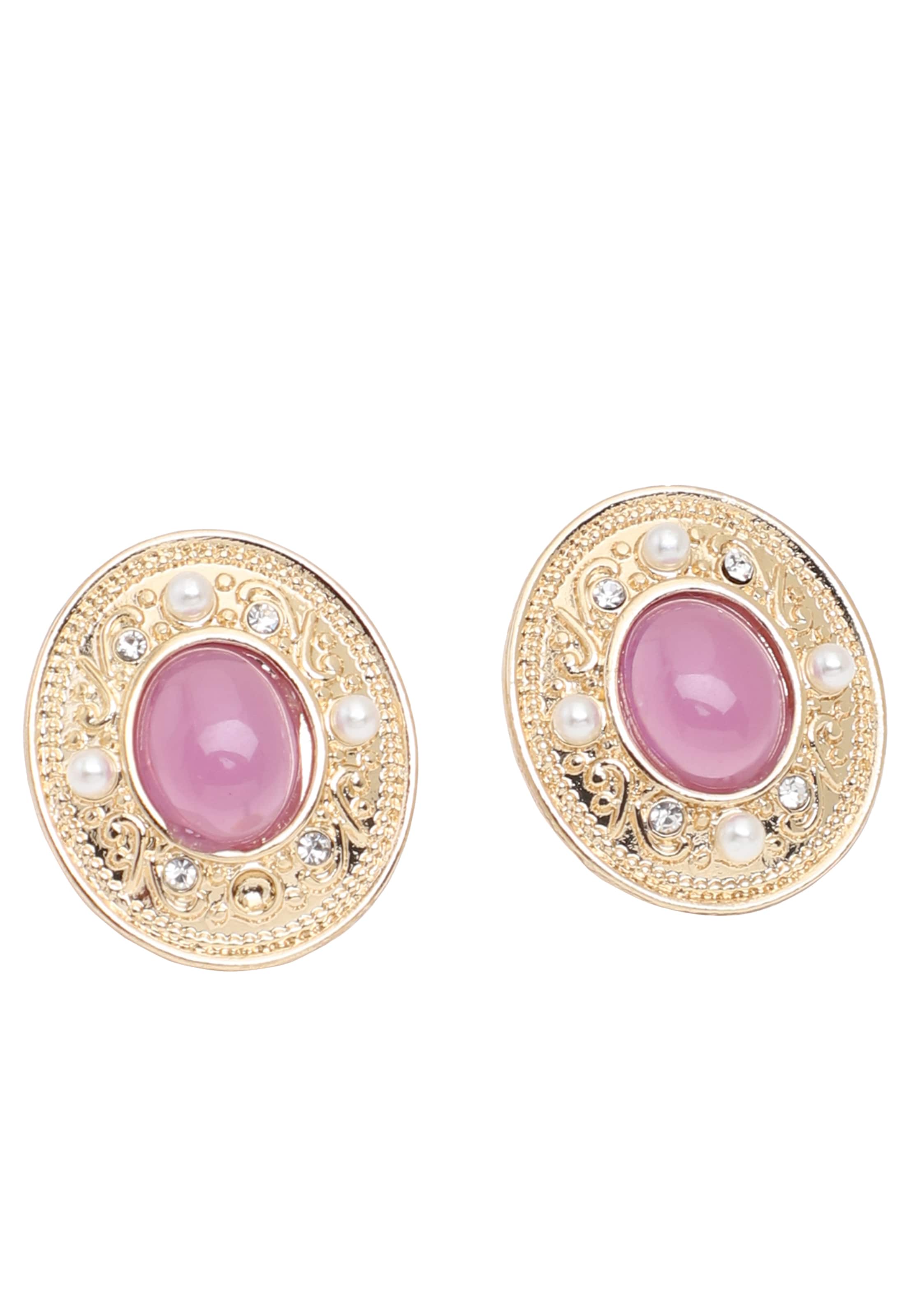 SOHI Ohrringe 'Isabella Bc' in Gold: Vorderseite