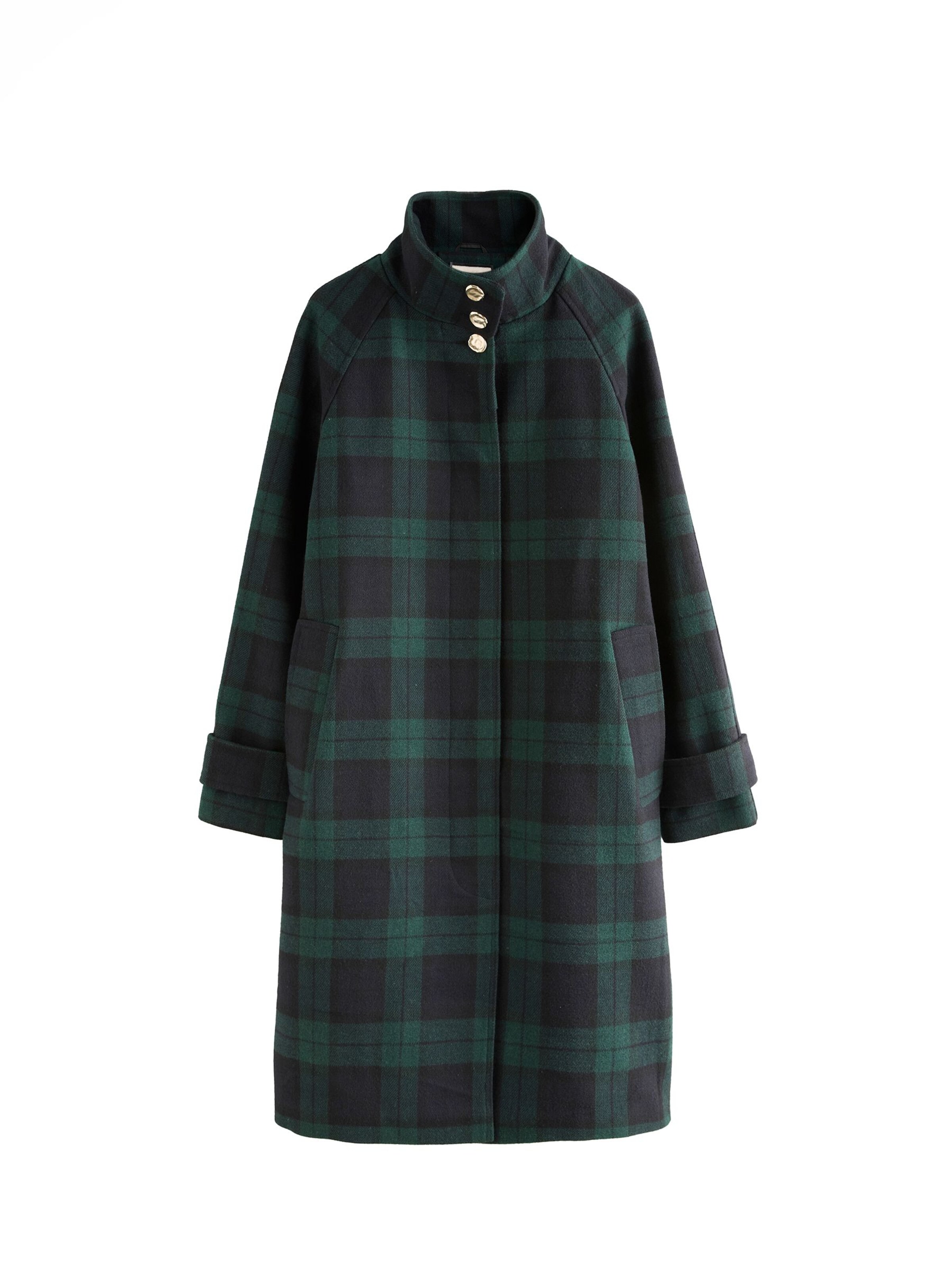 love & roses Between-Seasons Coat in Blue: front