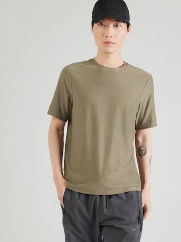 SKECHERS Performance shirt 'GO DRI ALL DAY' in Green: front