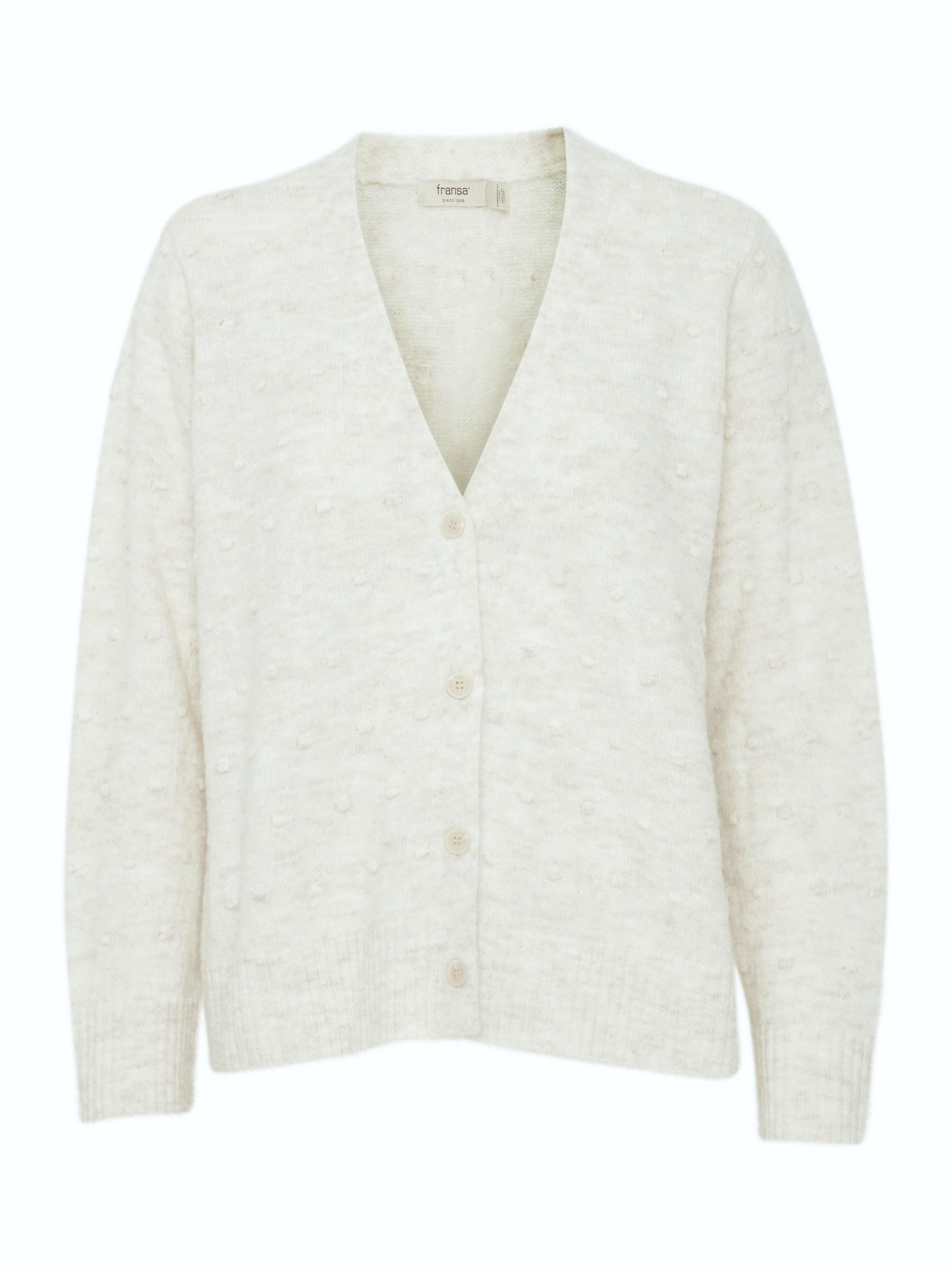 Fransa Cardigan 'Frelise Car 1' i hvid: forside